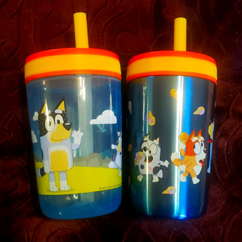 NEW 2 pack Bluey cups